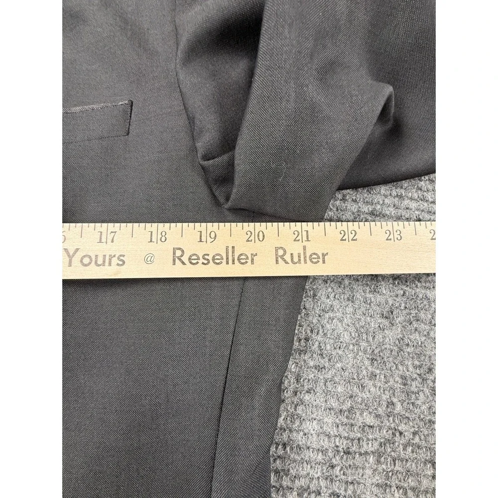 Banana Republic Blazer Mens 42R Grey Excellent Wool Mohair Vitale Barberis Italy
